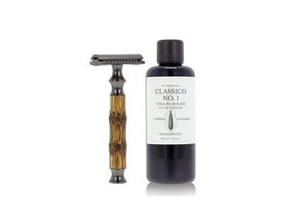 Voda po holení Classico No.1 & Bambusový holící strojek